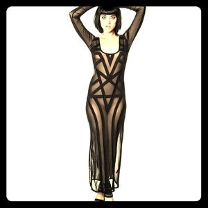 Killstar🌙 Mesh goddess dress ☠🖤